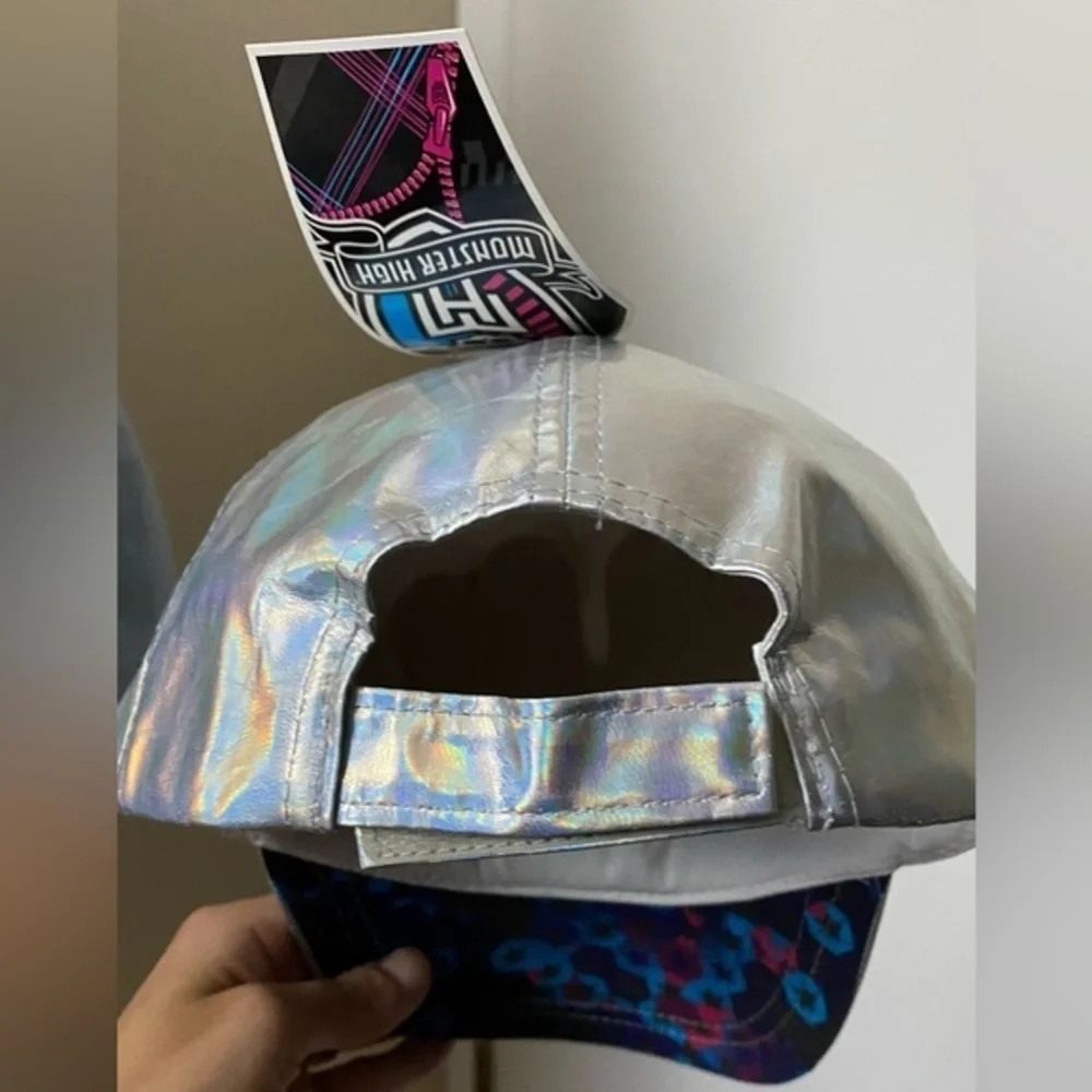 NWT Monster High Shiny Silver Iridescent Baseball Hat